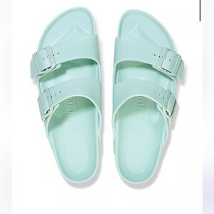 New NIB Birkenstock Arizona Eva sandals mint green surf green 8-8.5 or 39
